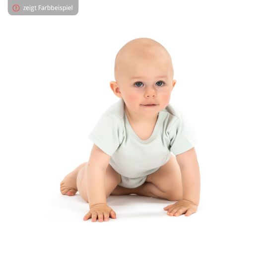 LaLoona Body per neonati a manica corta OEKO-TEX® confezione da 6 - Bianco - Taglia 98
