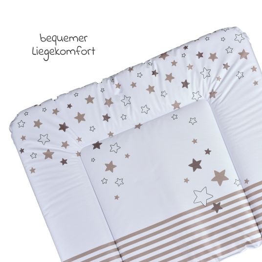 LaLoona Foil changing mat 72 x 85 cm - favorite person - white