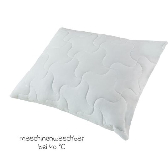 LaLoona Cuscino in bambù 80 x 80 cm - Bianco