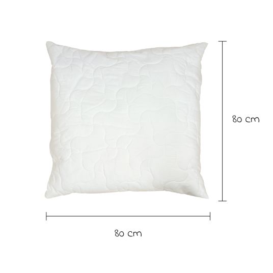 LaLoona Bamboo cushion 80 x 80 cm - White