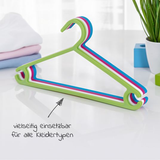 LaLoona Hangers for babies and children (22 pieces) - Colorful