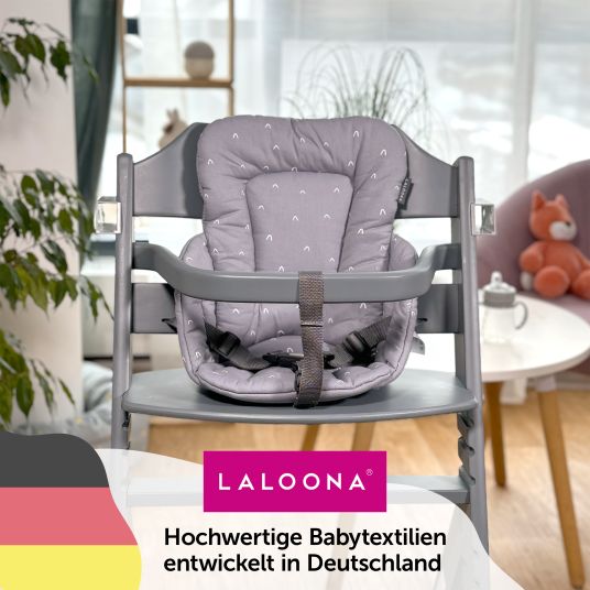 LaLoona Seat reducer for bebeconfort Timba high chair - Curves - Gray