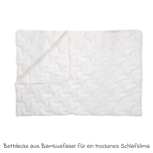 LaLoona Bamboo quilt 135 x 200 cm - White