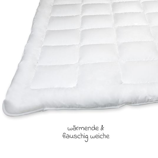 LaLoona FUN quilt 135 x 200 cm - White