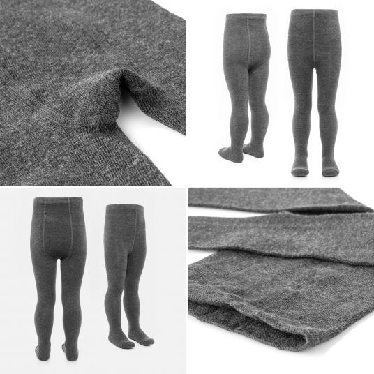 LaLoona Tights 2-pack - Dark gray - size 98/104