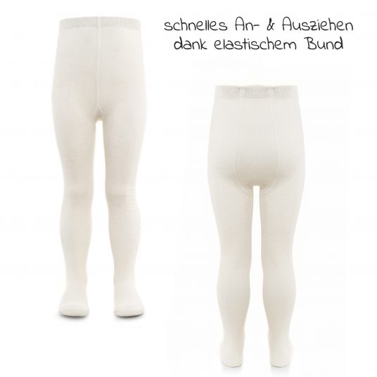 LaLoona Strumpfhose 2er Pack - Natur - Gr. 74/80