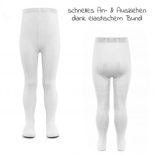 LaLoona Tights 2 pack - White - Size 86/92