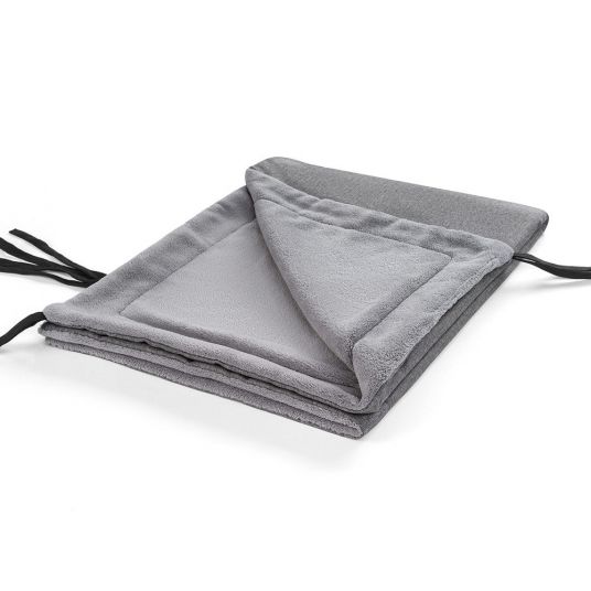 LaLoona Weatherproof Deluxe Thermo Fleece Blanket for Strollers & Buggies - Melange Grey