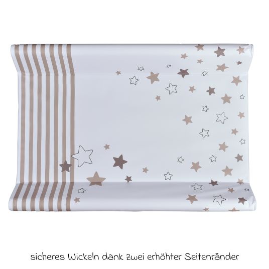 LaLoona Changing mat foil 2-wedge 50 x 70 cm - Lieblingsmensch - White