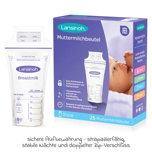 Lansinoh Set per l'allattamento da 70 pezzi - tiralatte elettrico compatto + 4 biberon in PP + 36 cuscinetti per l'allattamento + 25 sacche per il latte materno + 1 pomata per i capezzoli + 3 panni per il ruttino