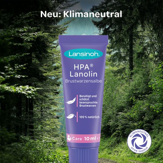 Lansinoh Nipple ointment HPA® Lanolin 10 ml tube climate neutral