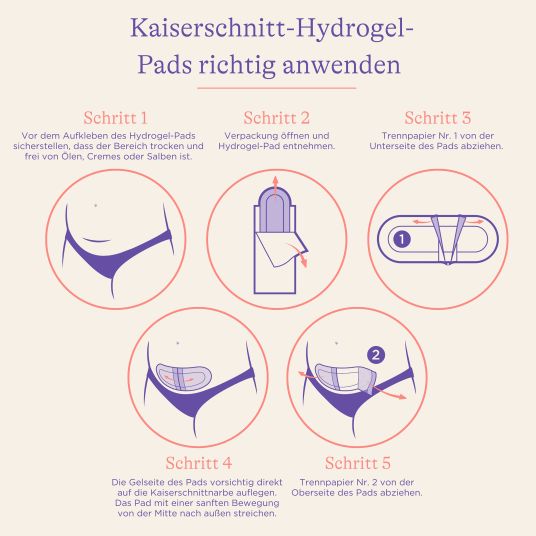 Lansinoh Kaiserschnitt-Hydrogel-Pads 2er Pack