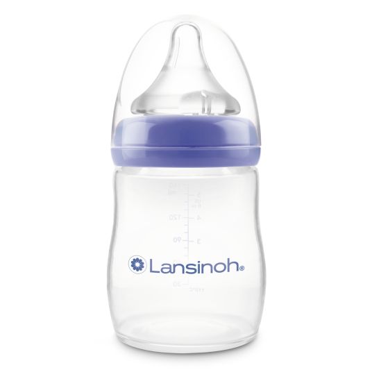 Lansinoh PP-Flasche 160ml mit Natural Wave® Trinksauger Gr. S