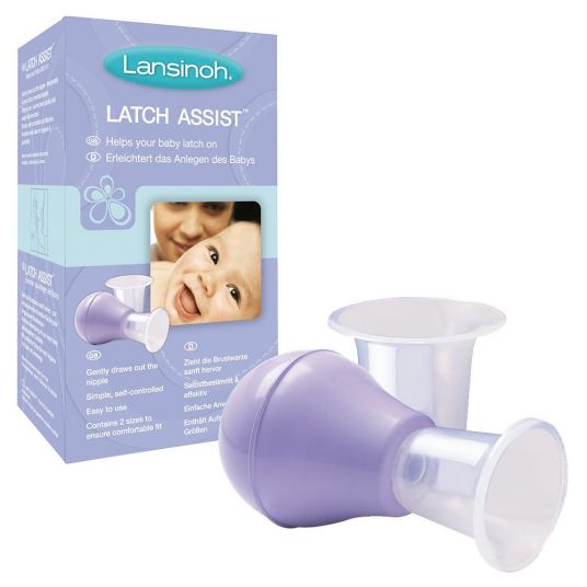 Lansinoh Latch Assist breastfeeding aid with storage box