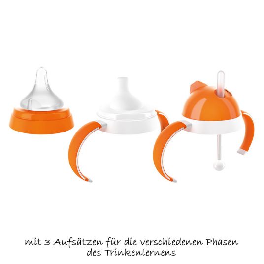 Lansinoh Trinkflaschen-Set 3-stufig NaturalWave - Orange