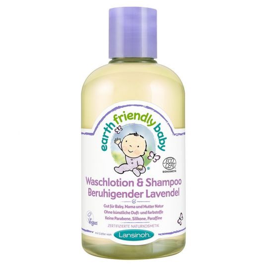 Lansinoh Wash Lotion & Shampoo 250 ml - Soothing Lavender
