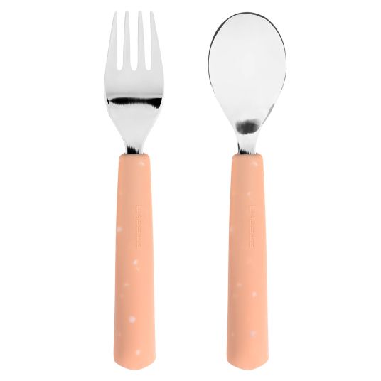 Lässig 2-piece cutlery set Cutlery - Apricot