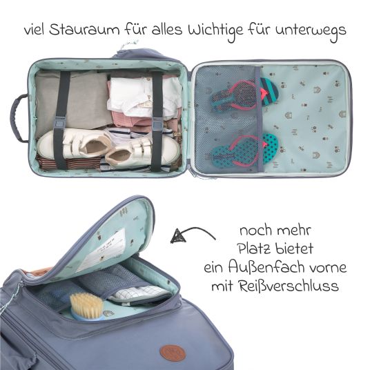 Lässig 2-tlg.Reise-Set - inkl. Trolley + Washbag - Adventure Tractor