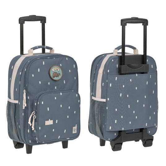 Lässig 3-piece travel set - incl. trolley + washbag + backpack - Happy Prints - Midnight Blue