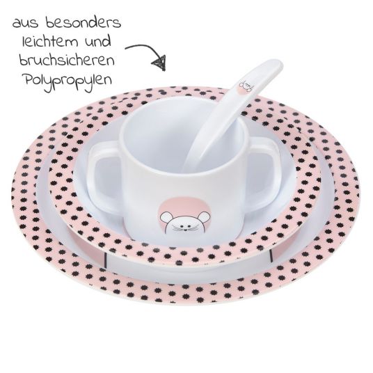 Lässig Set of 4 dishes - Little Chums Mouse