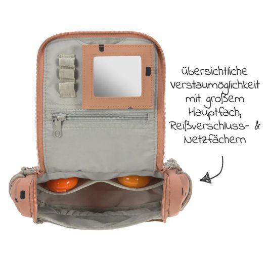 Lässig 5-tlg.Reise-Set - inkl. Trolley + Washbag + Rucksack + Lunchbox + Trinkflasche - Happy Prints - Caramel