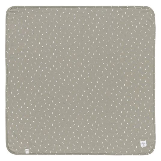 Lässig Baby Blanket Interlock Blanket 80 x 80 cm - Speckles Olive