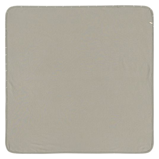 Lässig Baby Blanket Interlock Blanket 80 x 80 cm - Speckles Olive