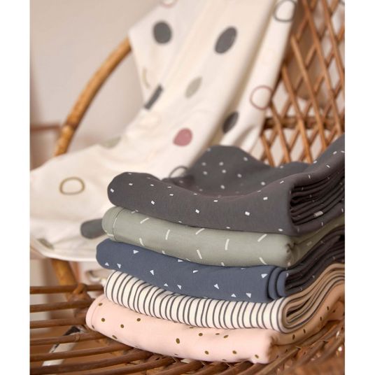 Lässig Babydecke Interlock Blanket 80 x 80 cm - Speckles Olive