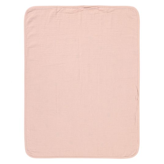 Lässig Baby blanket Muslin Blanket GOTS 75 x 100 cm - Dots Powder Pink
