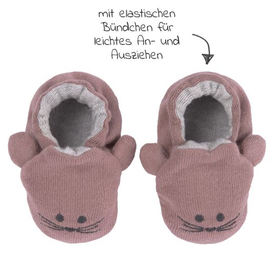 Lässig Babyschuh / Strickschuh - Little Chums Mouse