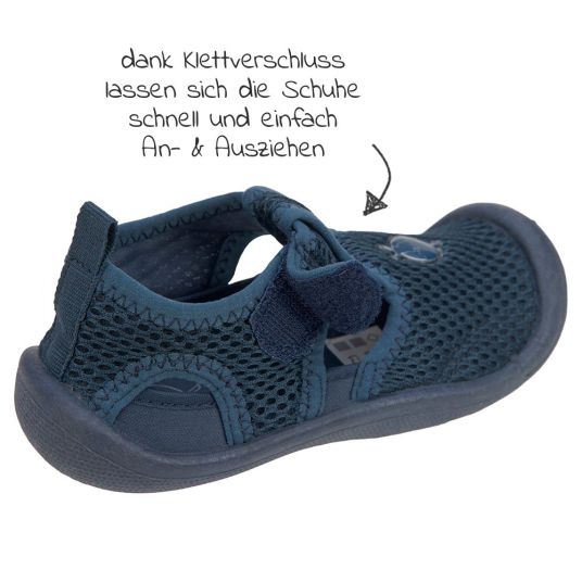 Lässig Bathing Shoe LSF Beach Sandals - Navy - Size 19