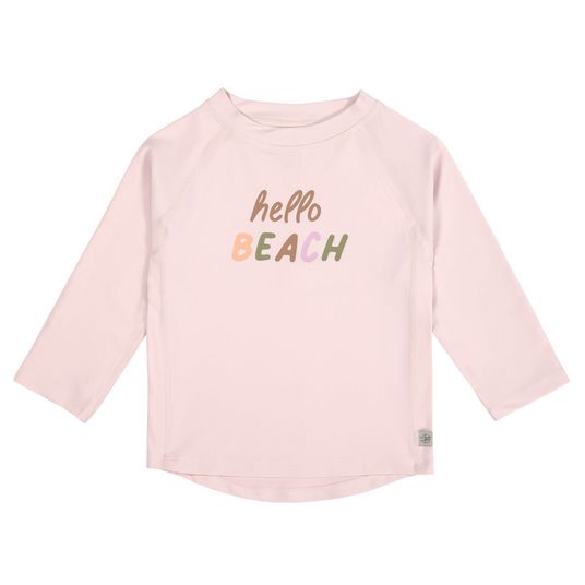 Lässig Bade-Shirt LSF Long Sleeve Rashguard - Hello Beach - Light Pink - Gr. 62/68