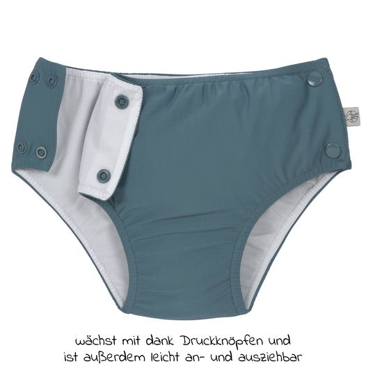 Lässig Bade-Windelhose LSF Snap Swim Diaper - Blue - Gr. 62/68