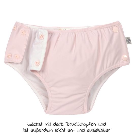 Lässig Bade-Windelhose LSF Snap Swim Diaper - Light Pink - Gr. 62/68