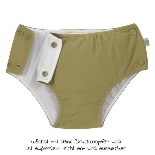 Lässig Bade-Windelhose LSF Snap Swim Diaper - Moss - Gr. 62/68