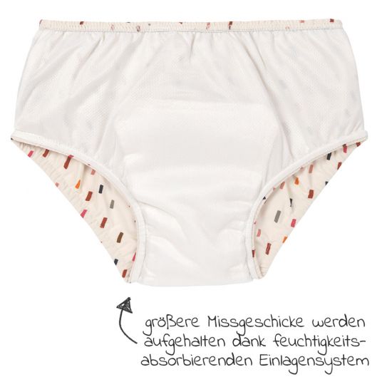 Lässig Bade-Windelhose LSF Swim Diaper - Strokes Offwhite Multicolor - Gr. 62/68