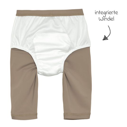 Lässig Bade-Windelshorts LSF Beach Shorts - Choco - Gr. 98