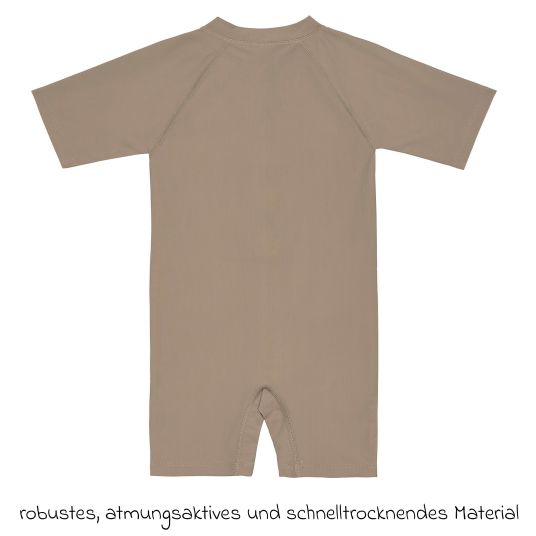 Lässig Badeanzug LSF Short Sleeve Sunsuit - Choco - Gr. 92