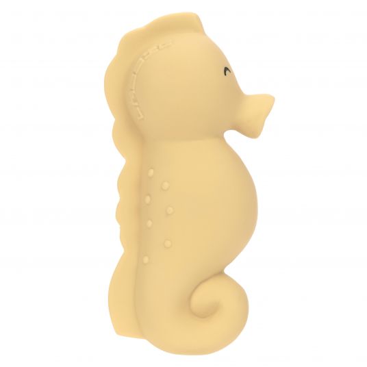 Lässig Bath toy Natural Rubber - Seahorse - Yellow