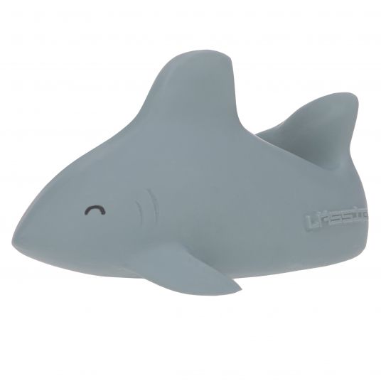 Lässig Bath toy Natural Rubber - Shark - Grey