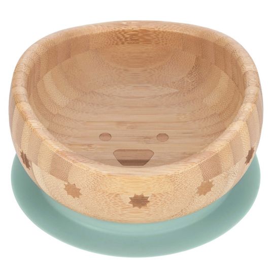 Lässig Wooden bamboo bowl with suction base - Little Chums Dog
