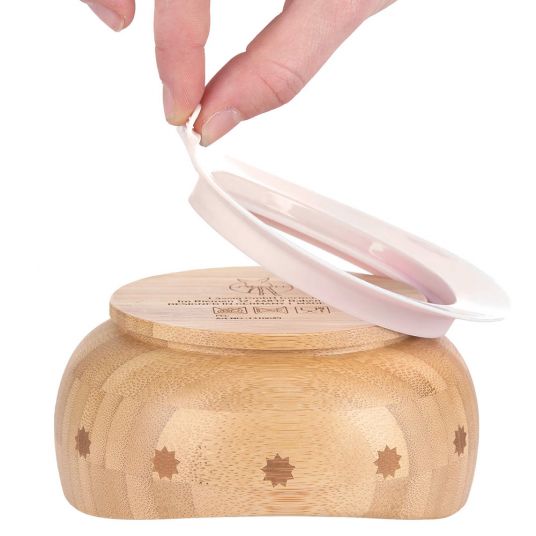 Lässig Wooden bamboo bowl with suction base - Little Chums Mouse