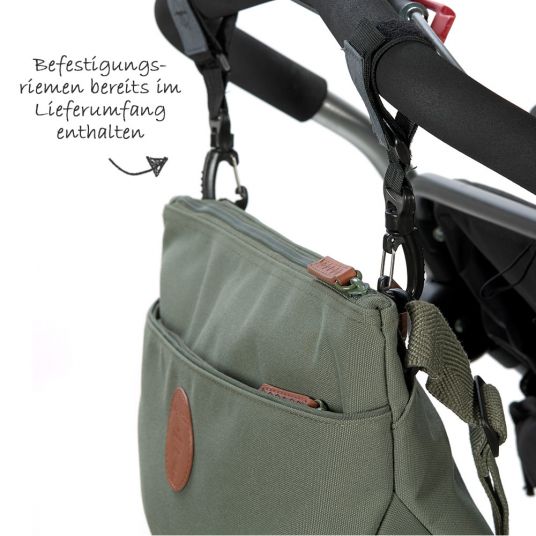 Lässig Organizzatore per passeggino e marsupio Green Label Buggy Bum Bag Adventure - Oliva