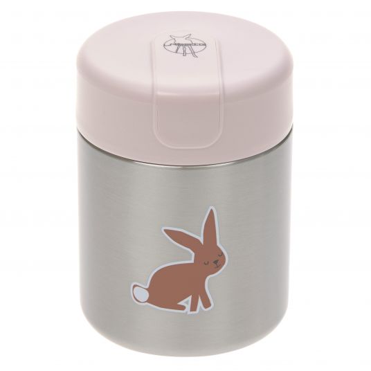 Lässig Stainless Steel Container Food Jar - Little Forest Rabbit - Rose
