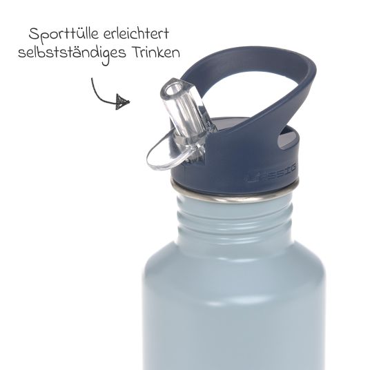 Lässig Edelstahl-Trinkflasche 500 ml - Light Blue