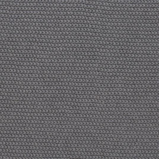 Lässig Blanket for baby car seat Knitted Blanket organic cotton 78 x 78 cm - Anthracite