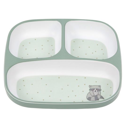 Lässig Eating learning plate non-slip - About Friends Racoon