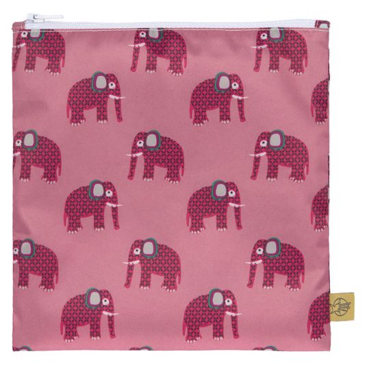 Lässig Frühstücksbeutel 2er Pack Snack Bag - Wildlife Elephant
