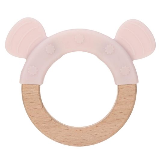 Lässig Mangiatoia e dentiera in legno e silicone - Little Chums Mouse