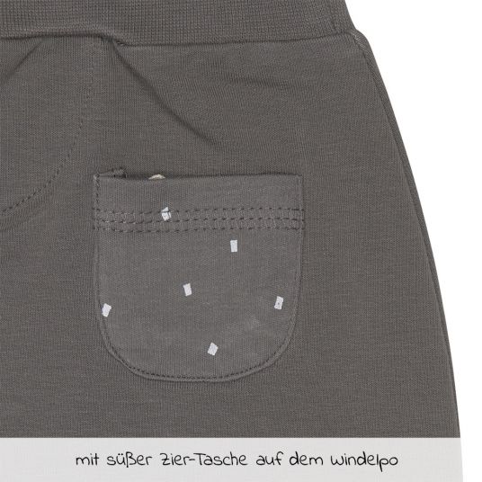 Lässig Pantaloni in cotone organico - Antracite - Taglia 50/56